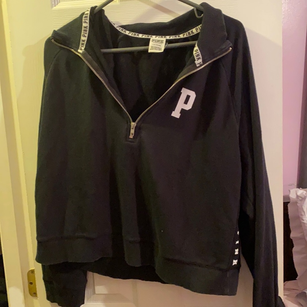 Pink crop top pull over